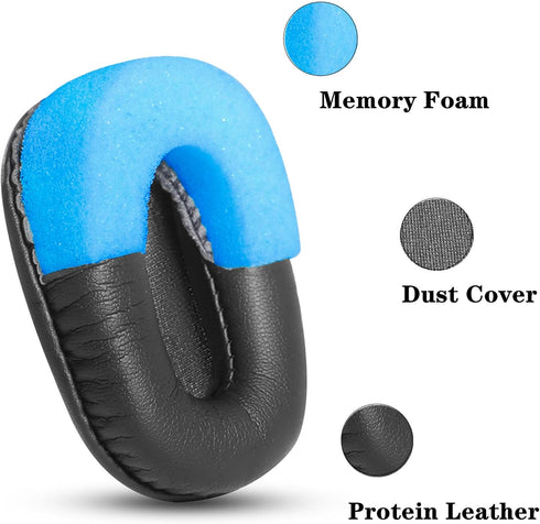 Replacement Ear Pads Cushions for VXI BlueParrott B450-XT S450-XT, Noise Canceling Bluetooth Headset Earpads