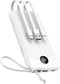 VEEKTOMX Portable Charger with Built-in Cables, 10000mAh Power Bank for iPhone, Slim Fast Charge USB C Battery Pack,