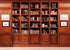 DULUDA 7x5 FT Brown Bookshelf Backdrop Library Modern Bookcase Office Backdrop Video Recording