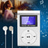 SALALIS MP3 32GB Music Player with Clip, USB & LCD Screen, Supports Memory Card, Earphone & USB Cable (Silver)