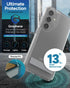 ZAGG Crystal Palace Case for Samsung Galaxy S24 Ultra - Ultra-Slim, Kickstand, 13ft Drop Resistant, Eco-Friendly, Clear