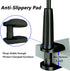 Cell Phone Clip Bed Stand Holder with Grip Flexible Long Arm Gooseneck Bracket Mount Clamp for Desk, Compatible with