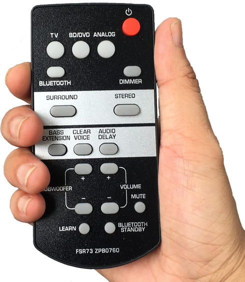 Replacement Remote Control FSR73 ZP80760 Compatible for Yamaha Sound Bar Home Theater Speaker System ATS-1050 SRT-700 YAS-105 Soundbar