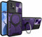 Military Grade Phone Case for Samsung Galaxy A71 5G, Heavy Duty TPU+PC, Built-in Kickstand, Magnetic Rotate Ring Holder