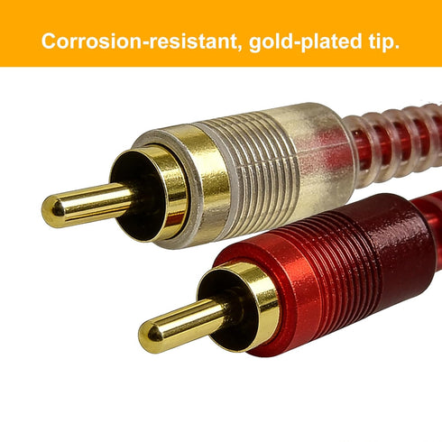 HTDYOO 2 5 RCA to RCA Audio Cable, RCA Cable, Suitable for Home Theater, high-Definition TV, Game Consoles