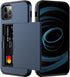 Nvollnoe for iPhone 12/iPhone 12 Pro Case with Card Holder Heavy Duty Protective