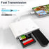 Lightning to SD Card Reader for iPhone, USB Camera Adapter 3 in 1, Compatible with SD/TF Card, USB 3.0 Adapter