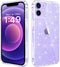 JJGoo iPhone 12/12 Pro Case, Crystal Glitter Designed, Sparkle Bling Shockproof Thin Slim Case, Clear Glitter