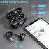Wireless Earbuds Bluetooth 5.3 Headphones, 48H Stereo Earphones in Ear with 4 ENC Mic for Clear Calls, Noise Cancelling