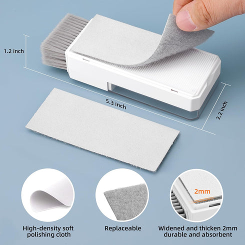 Keyboard Cleaning Kit, 10-in-1 Computer Screen Cleaning Brush Tool for iPad iPhone Pro, Earbuds, Camera Monitor