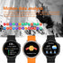 Smart Watch, Military Smartwatch IP68 Waterproof, Silicone Strap, for Android iOS, Fitness Watch with Heart Rate
