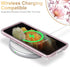 Esdot Light Pink Flowers Case for Samsung Galaxy S21 Ultra, Military Grade Rugged Cover for Women Girls