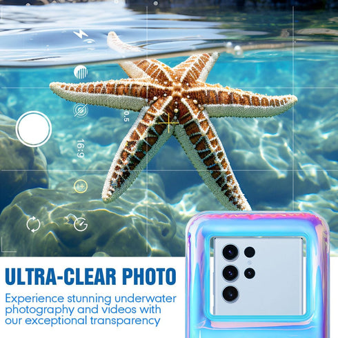 Waterproof Phone Pouch Floating, 10in Underwater Cell Phone Holder with Lanyard for iPhone 15 Pro Max Plus, Galaxy