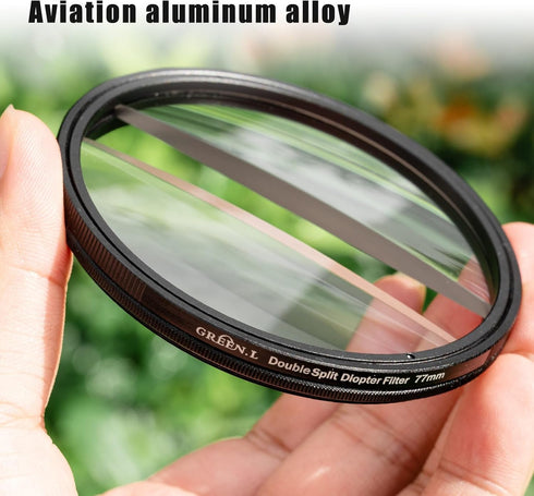 77mm Center Field Split Diopter Effect Filter for Camera Lens