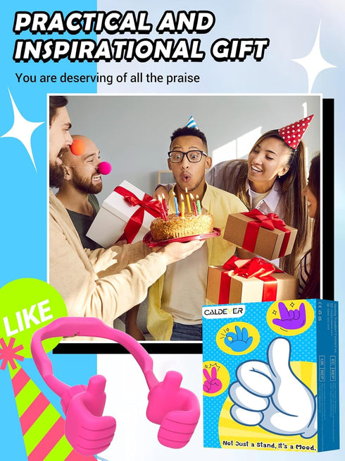 CALDEVER Gifts for Mothers Day Teens Girls Boys Kids Adults Gifts Cell Phone Stand: UPGRADE Adjustable Thumbs Up Lazy