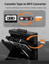 Cassette MP3 Cassette Radio,Cassette Recorder,USB-C/2AA Microphone,3.5mm to Player via SD Card Converter with AM FM