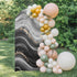 Jnbasdffb 6.6 Marble Wedding Arch Cover,Stretchy Spandex Arch Backdrop Stand Covers FT,Black Grey Oil Painting Gradient