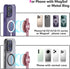BASSIRY Magnetic Phone Mount, Phone Holder for Bike, Compatible with Magsaf or Normal Case- Sturdy Phone Grip for Gym