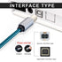 Hftywy 6.6 2-in-1 Printer Cable FT, Type C and USB A to B Printer Cable Compatible with MacBook Pro, HP, Canon, Epson