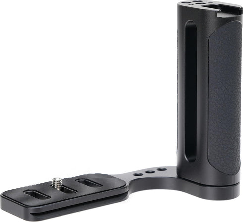 JLWIN 2nd 1/4"-20 Universal Camera L-Type Bracket Holder with Side Handle Grip, Quick Release Grip for DSLR/Mirrorless