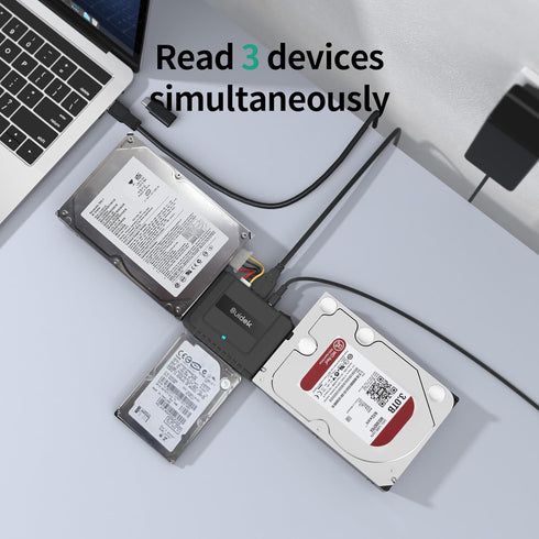 USB 3.0 to SATA IDE Adapter, External IDE Hard Drive Adapter for 2.5/3.5 inch HDD/SSD, IDE/SATA Converter Kit