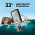 MOTIVE Waterproof Case for iPhone 15 Pro Max, Built-in Screen Protector, Compatible with MagSafe, Dustproof,