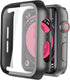 Black Hard Case for Apple Watch SE Series 6/5/4 44mm with Screen Protector