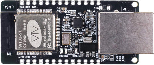 JacobsParts WT32-ETH01 ESP32 Module, Ethernet WiFi Bluetooth Development Board, 100Mbps RJ45