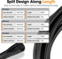YesBes 1/4", 1/2", 3/8 Inch 50 Wire Loom x FT, Split Wire Loom Tubing Wire Conduit, Cable Sleeves Bulk Flexible