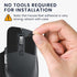 kwmobile Mouse Grip Tape Compatible with Logitech MX Master 3S, Non-Slip Faux Leather Grip Tape - Black