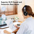 FAAEAL Bluetooth Noise-canceling Headphones Over Ear, 68 Hours Playtime Wireless Headset with Mic, HiFi Stereo Sound