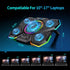 Laptop Cooling Pad - Gaming Laptop Cooler with 5 Quiet Fans and LED Lights, Fits 12-17 Inch Laptop