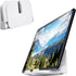 pzoz Wall Mount Cell Phone Holder for Outlet, Foldable Stand for Bathroom, Kitchen, Compatible with iPhone