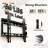 Alrhipvm 17-43 inch 66lb, VESA200x200mm Fixed TV Wall Mount Bracket, Low Profile for Most LED LCD OLED Flat Curved