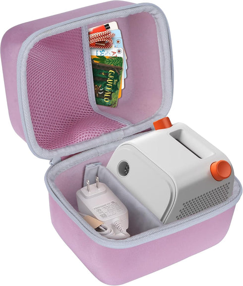 Hard Case Compatible with Yoto Player Kids Bluetooth Speaker, Kids Audio Music Player, Audiobook Cards Radio (Pink +