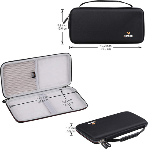 Aproca Hard Travel Storage Case for Apple Magic Keyboard/OMOTON Ultra-Slim Bluetooth Keyboard