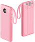 VRURC Portable Phone Charger, Travel Portable Charger with 4 Cables, 5 Outputs 2