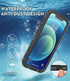 Waterproof Case for iPhone 12 Mini, Full Body Shockproof Case with Screen Protector, Dust Proof Cover (Black)