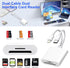 Denlane SD Card Reader for iPhone iPad, USB C & Lightning Dual Interface Memory Card Reader, Digital Camera Adapter