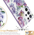 Esdot Protective Case for Samsung Galaxy S22 Ultra, Passing 21ft Drop Test, Fashion Designs for Women Girls, Purple