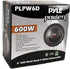 Pyle PLPW6D 6" Dual Voice Coil 4-Ohm Black Car Stereo Audio Subwoofers - 2 Pack