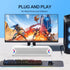 LENRUE 10W (A39PRO Computer Speakers,Wired USB-Powered Sound-bar with Stereo Sound for PC Desktop,Plug-n-Play /White)