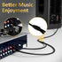 RCA Y-Adapter Splitter Cable, 75 Feet, 1 RCA Male to 2 RCA Male Stereo Audio Subwoofer Cable, 24K Gold Plated