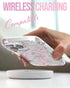 ENCASED Magnetic Case for iPhone 14 PRO with Screen Protector - Compatible with MagSafe Accessories (Pink Flowers)