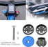 Road Bike Computer Holder, Stem Top Cover Stopwatch GPS Speedometer Mount (Blue)
