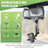 Rear View Mirror Phone Holder For Car - Multifunctional 360 Rotatable Holder with Retractable Curved Handle for All