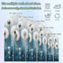 Jnbasdffb 7.2 Spring Floral Wedding Arch Cover, Stretchy Spandex Arch Backdrop Stand Covers FT, Whit Blue Oil Painting