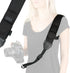 USA Gear Camera Sling Shoulder Strap - Adjustable Neoprene, Safety Tether, Accessory Pocket, Quick Release Buckle