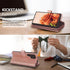 Varikke Detachable Wallet Case for Galaxy S22 Ultra, Glitter Leather Strap Magnetic Flip Cover for Women - Rose Gold