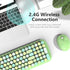 MOFII Wireless Keyboard and Mouse Combo, 2.4GHz Retro Typewriter Keyboard and Cute Mouse for Windows